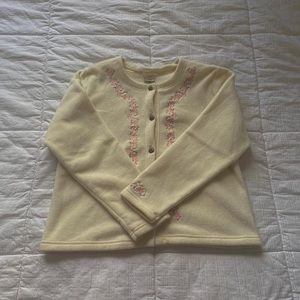 vintage cottagecore button up sweater
